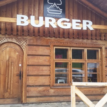 Druk na Dibond dla MOUNTAIN BURGER